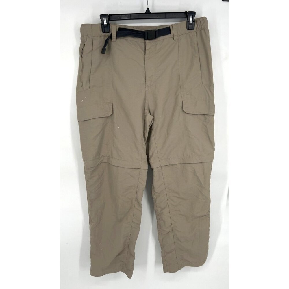 The North Face Mens Convertible Cargo Pants SIze XL Khaki Outdoor Hiking